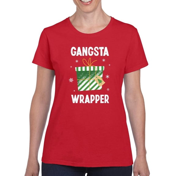 A Gangsta Wrapper T-Shirt Women -Smartprints Designs, Female x-Large