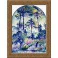 thumbnail image 1 of A Garden in Provence 24x18 Gold Ornate Wood Framed Canvas Art by Henri-Edmond Cross, 1 of 2