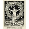 thumbnail image 1 of A Garland For May Day 1895 Dedicated To The Workers By Walter Crane 1845 1915 English Artist Poster Print, 1 of 2