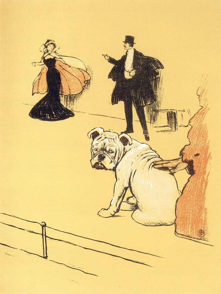 A Gay Dog 1905 Off to the theatre Canvas Art - Cecil Aldin (24 x 36)