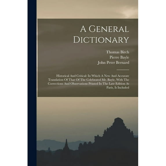 A General Dictionary (Paperback)