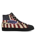 thumbnail image 1 of A German Shepherd American Patriot High Top Canvas Shoes Sneakers Black Size 7.5, 1 of 7
