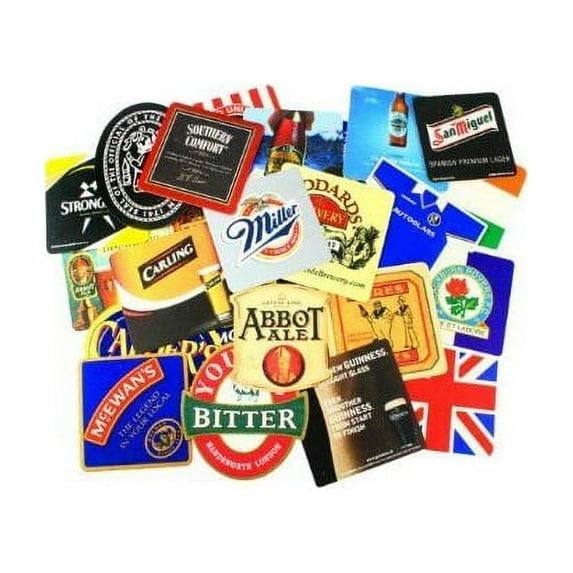 A Gift From Britain - Pub Paraphernalia 25 Traditional Beer Mats/Bag - Series 1