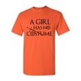 thumbnail image 1 of A Girl Has No Costume Funny Halloween Parody Adult DT T-Shirts, 1 of 2