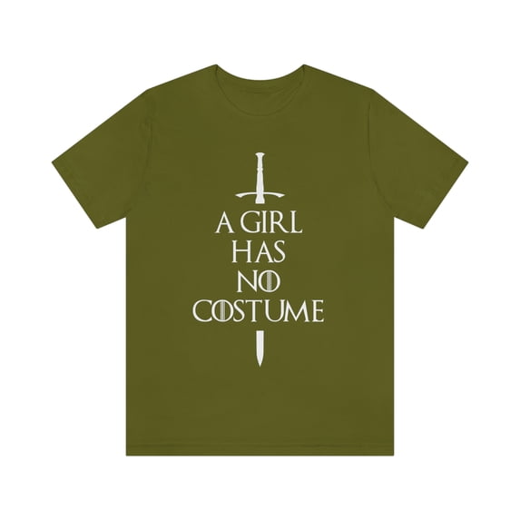 A Girl Has No Costume Shirt, Funny Lazy Halloween Costume