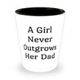 thumbnail image 1 of A Girl Never Outgrows Her Dad Papa Shot Glass, Unique Idea Papa, Ceramic Cup For, 1 of 1
