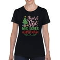 thumbnail image 1 of A Girl Who Loves Christmas! T-Shirt Women -Smartprints Designs, Female Medium, 1 of 4