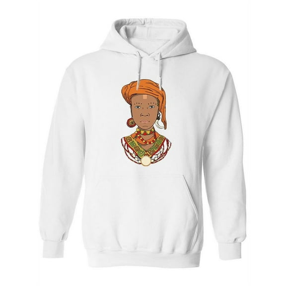 A Girl With An Orange Turban Hoodie Women -Image by Shutterstock, Female Medium