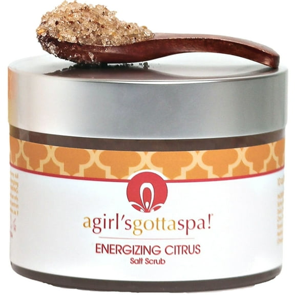 A Girl's Gotta Spa! Energizing Citrus Exfoliating Dead Sea Salt Body Scrub, 10 Oz