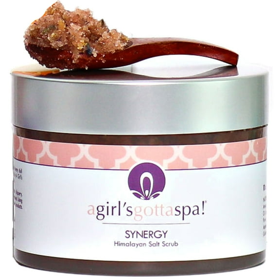 A Girl's Gotta Spa! Exfoliating Himalayan Salt Body Scrub, Lavender, 10 Ounces