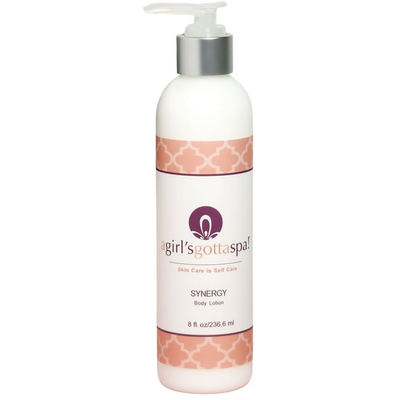 A Girl's Gotta Spa! Synergy Handcrafted Body Lotion for Dry Skin, Lavender and Cedarwood, 8 Ounces
