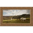 thumbnail image 1 of A Gleamy Day in Picardy 24x14 Gold Ornate Wood Framed Canvas Art by Henry William Banks Davis, 1 of 2