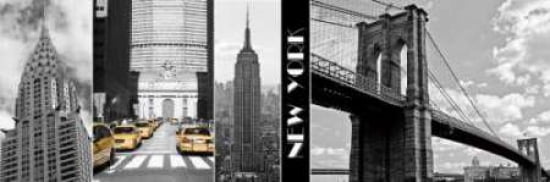 A Glimpse of NY Canvas Art - Jeff Maihara (8 x 24)