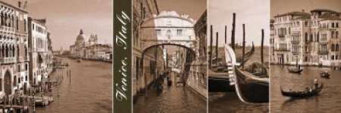 A Glimpse of Venice Canvas Art - Jeff Maihara (12 x 36)