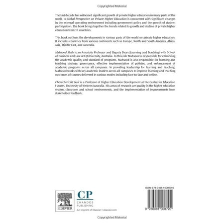 Pre-Owned A Global Perspective on Private Higher Education