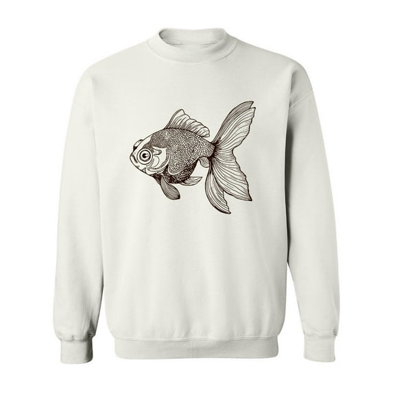 A Gold Fish Sweatshirt Men -Image by Shutterstock, Male 5X-Large
