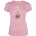 thumbnail image 1 of A Good Book and My Bunny Pink Juniors Soft T-Shirt - Large, 1 of 1