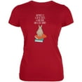thumbnail image 1 of A Good Book and My Bunny Red Juniors Soft T-Shirt - 2X-Large, 1 of 1