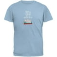 thumbnail image 1 of A Good Book and My Cat Light Blue Adult T-Shirt - Large, 1 of 1