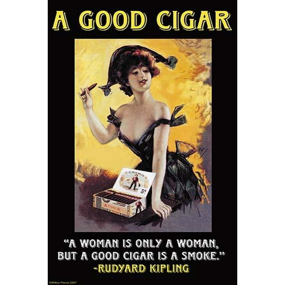A Good Cigar- Fine Art Canvas Print (20" x 30")