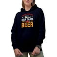 thumbnail image 1 of A Good Day Starts with Golf Carts and Beer Quote, Golf Player, Golfing or Golfer Themed Merch Gift, Navy Blue Hooded Sweatshirt or Hoodie, 2XL, 1 of 5