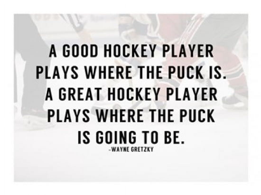 A Good Hockey Player Canvas Art - (24 x 18)