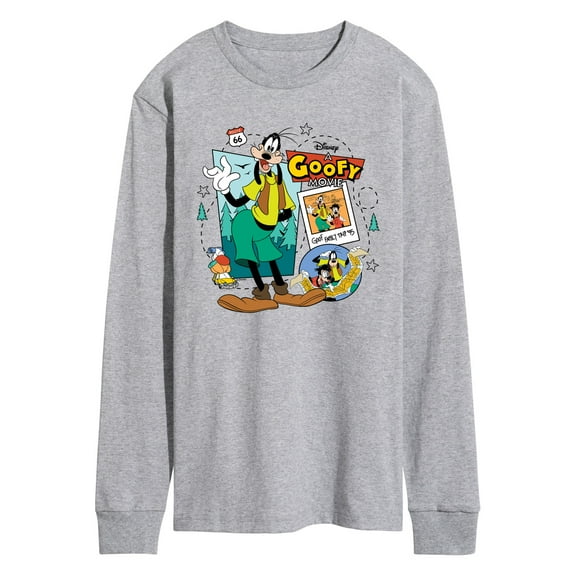 A Goofy Movie - Family Trip Collage - Men's Long Sleeve Graphic T-Shirt