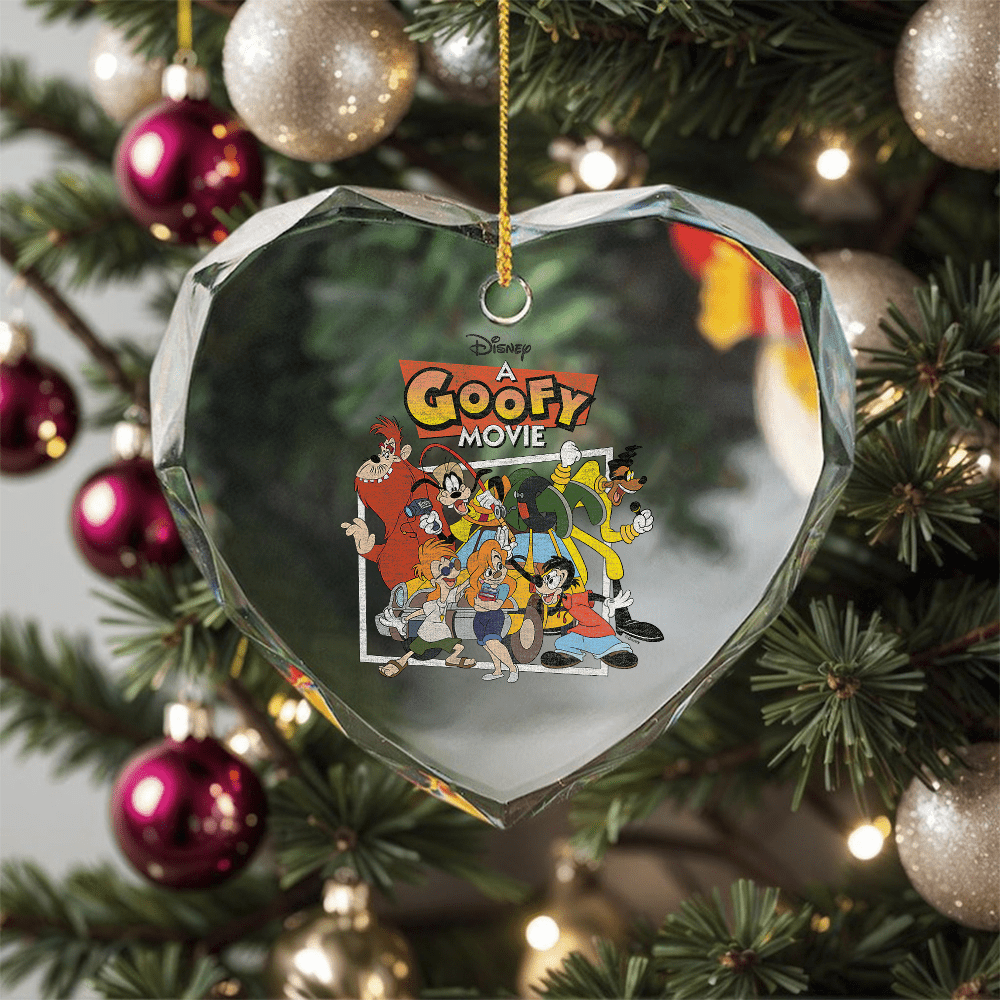 A Goofy Movie Goofy Friends Ornament, Indoor Decoration, Crystal Glass