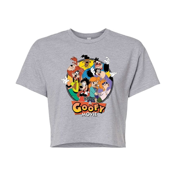 A Goofy Movie - Goofy Max And Friends - Juniors Cropped Short Sleeve Graphic T-Shirt