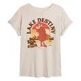 thumbnail image 1 of A Goofy Movie - Lake Destiny Bigfoot - Juniors Oversized Graphic T-Shirt, 1 of 4