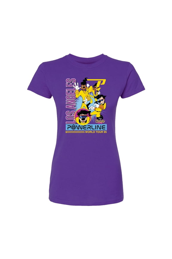 - Los Angeles - Juniors Fitted Graphic T-Shirt