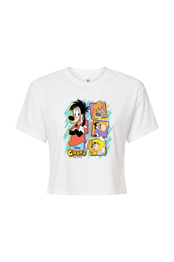 - Max And Friends - Juniors Cropped Short Sleeve Graphic T-Shirt