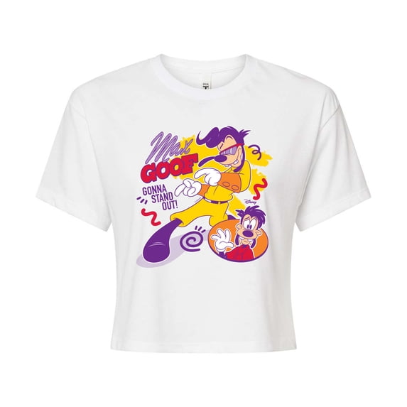 A Goofy Movie - Max Goof Gonna Stand Out - Juniors Cropped Short Sleeve Graphic T-Shirt