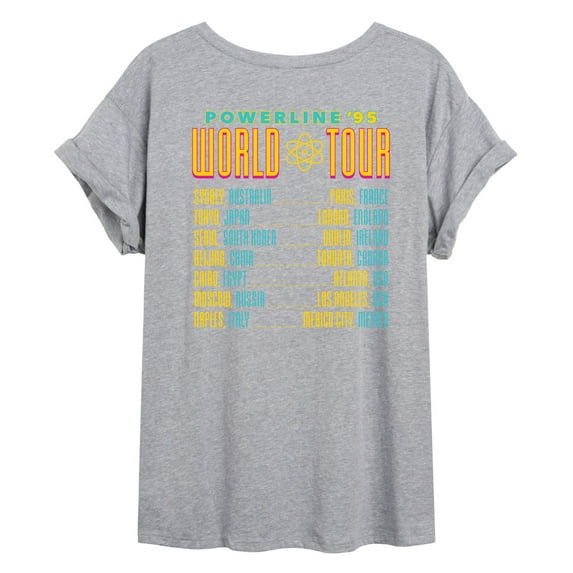 A Goofy Movie - Powerline Tour - Womens Oversized Graphic T-Shirt