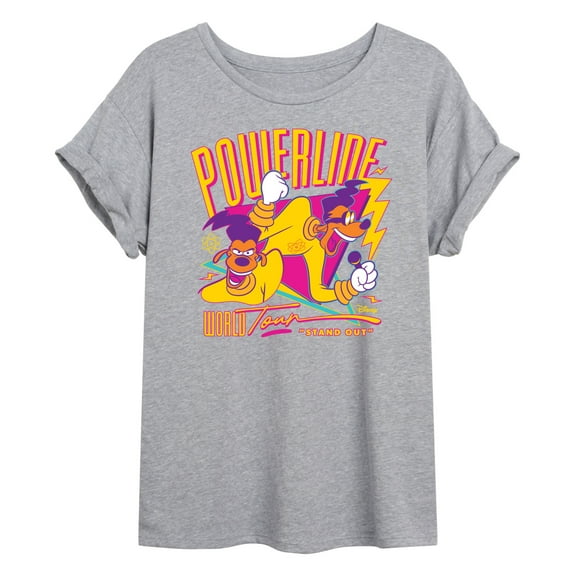 A Goofy Movie - Powerline Tour - Womens Oversized Graphic T-Shirt