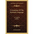 thumbnail image 1 of A Grammar Of The Kannada Language (Paperback), 1 of 1
