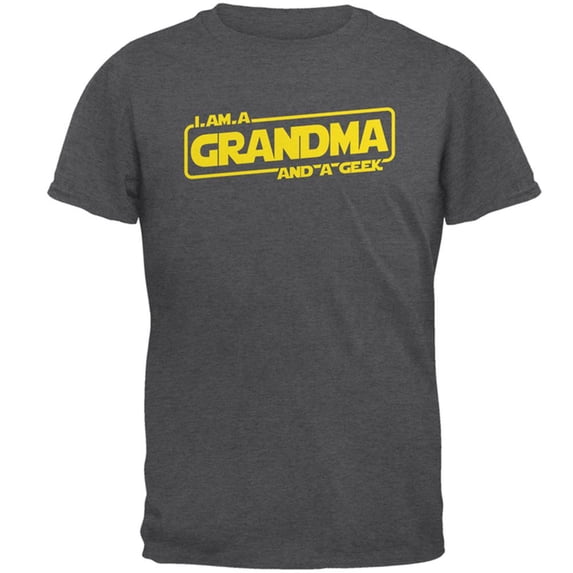 A Grandma and a Geek Mens T Shirt Dark Heather 3X-LG