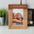 thumbnail image 1 of A Grandparent Has Silver In Their Hair & Gold In Their Heart Personalized Wooden Frame 4" x 6" Brown (Vertical), 1 of 1
