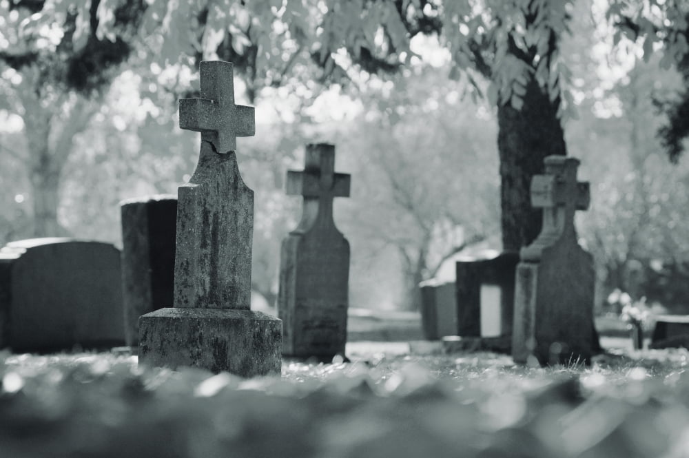 A Graveyard Canvas Art - Don Hammond Design Pics (17 x 11)