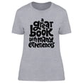 thumbnail image 1 of A Great Book With May Exp. T-Shirt Women -Image by Shutterstock, Female Large, 1 of 2
