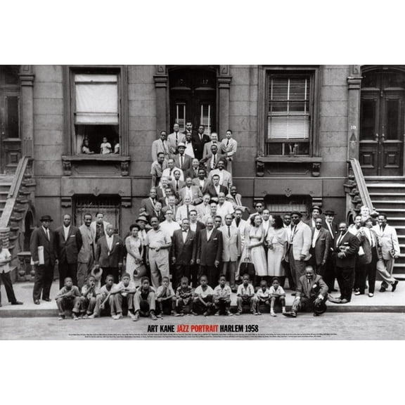 A Great Day in Harlem Jazz Portrait 1958 Art Print Poster