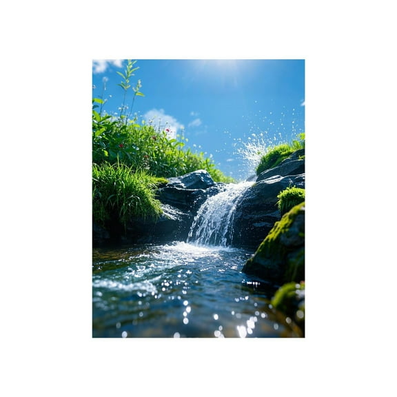 A Green Natural Landscape Wall Art Style A For Living Room Bedroom Decor Thick Fabric Print Modern Home Decoration Hanging Picture