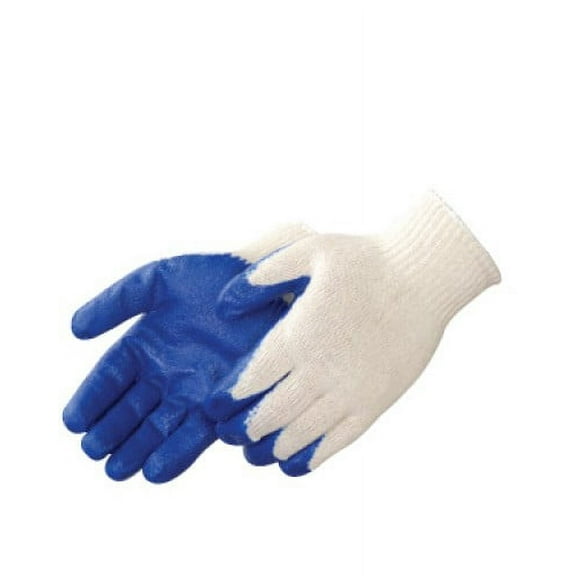 A-Grip® Frogrip Blue Latex Palm Coated Gloves, LG, 12 pairs