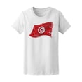 thumbnail image 1 of A Grunge Tunisian Flag  T-Shirt Men -Image by Shutterstock, Male 3X-Large, 1 of 2