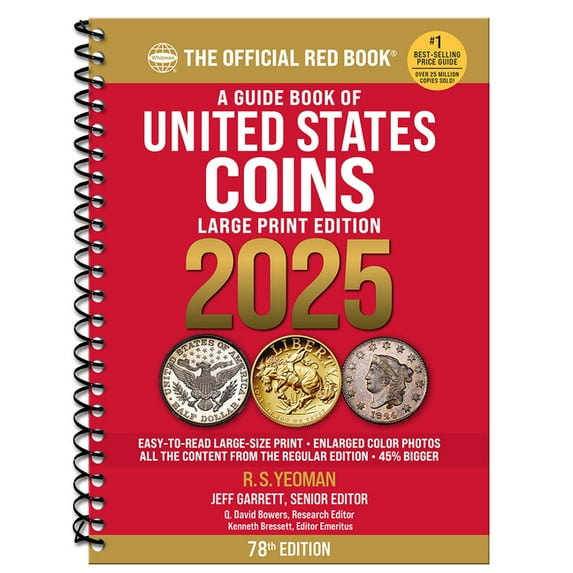 Official Red Book A Guide Book of United States Coins 2025: 78th Edition, (Spiral-Bound)