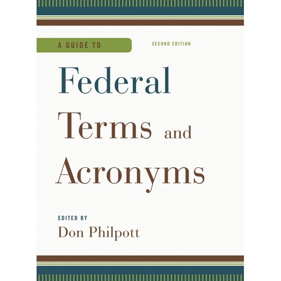 Guide to Federal Terms and Acronyms, (Hardcover)