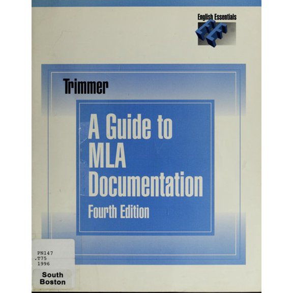 Pre-Owned A Guide to MLA Documentation: With an Appendix on APA Style (English Essentials)
