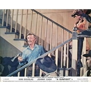 A Gunfight 1970 Kirk Douglas shows off his gun skills in saloon 8x10 inch photo