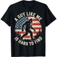 thumbnail image 1 of A Guy Like Me Is Hard To Find Funny Bigfoot American Flag T-Shirt BLACK Unisex S-5XL Hot Trending Shirt, Vintage Birthday Gift, 1 of 4