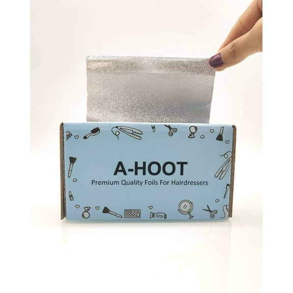 A-HOOT Pop Up Foil A-HOOT Star Struck Silver Pop Up Hair Color Foil, Aluminum Foil Sheets, Hair Foils For Highlighting - 500 Foil Sheets